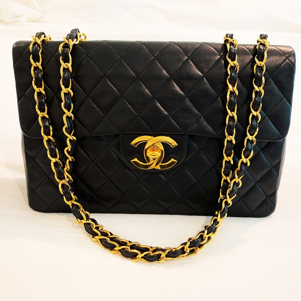 Authentic Vintage Chanel Classic Jumbo XL Bag